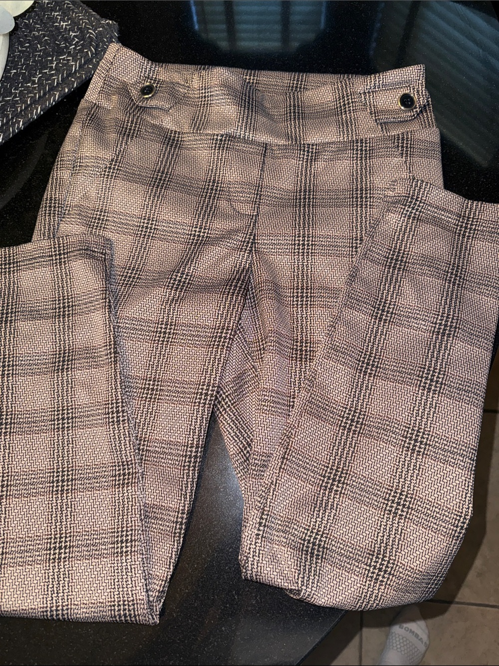 Soho Apparel Plaid Skinny Dress Pants